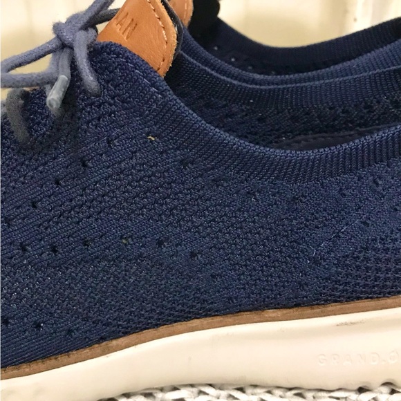Cole Haan Zerogrand Knit Wingtip Oxfords Navy main image 7
